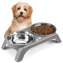 Elevated Dog Bowls with Adjustable Stand