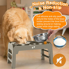 Elevated Dog Bowls with Adjustable Stand