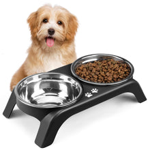 Elevated Dog Bowls with Adjustable Stand