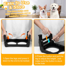 Elevated Dog Bowls with Adjustable Stand