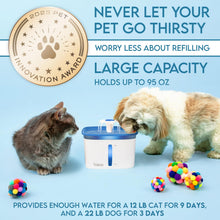 Veken Innovation Award Winner 95oz/2.8L Pet Fountain