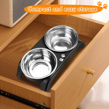 Elevated Dog Bowls with Adjustable Stand