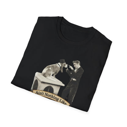 T-Shirt — 'Ain't Nothing Like a Hound Dogg' Vintage Elvis-Inspired Graphic Tee