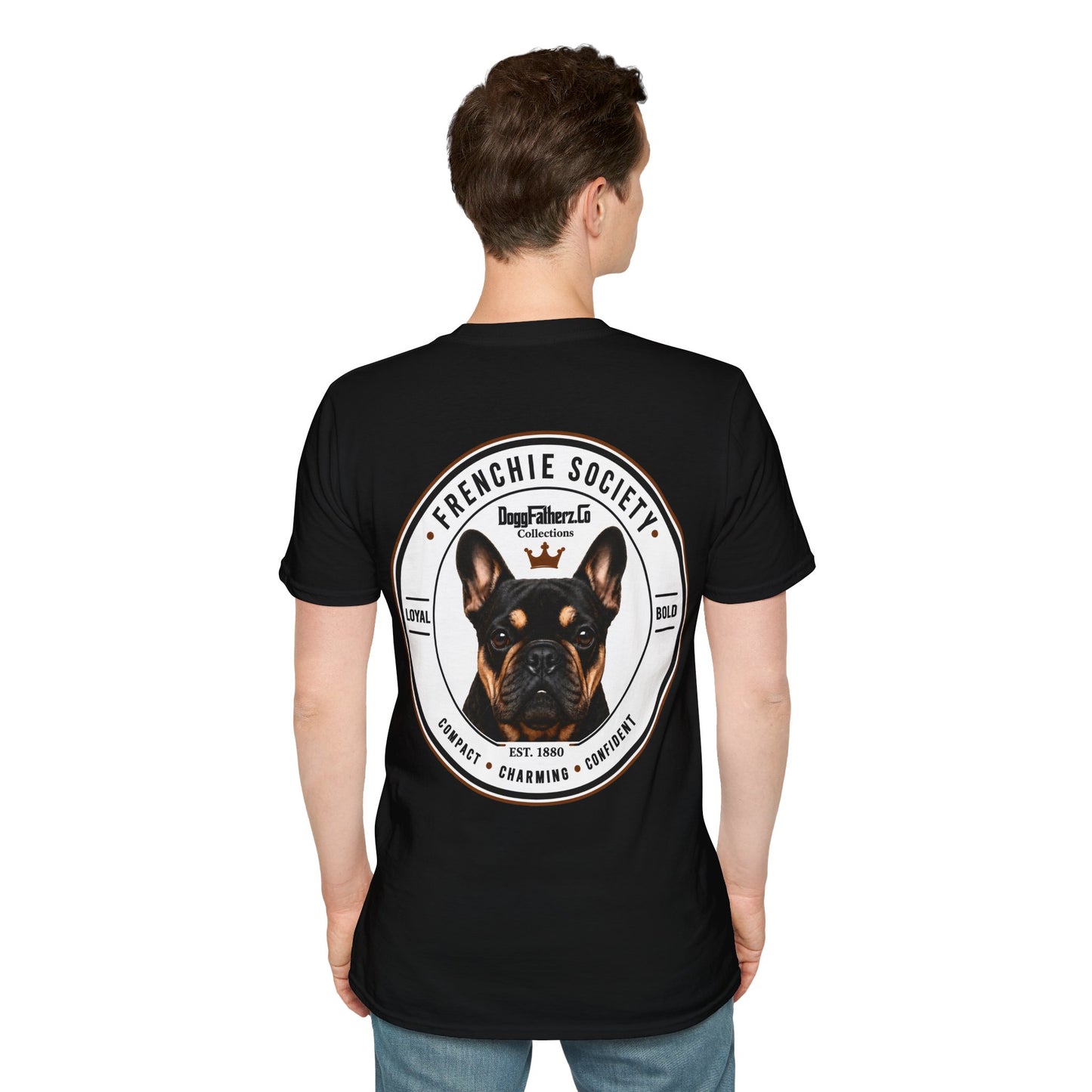 Frenchie Society Black T-Shirt Dog Lover Tee