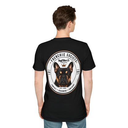 Frenchie Society Black T-Shirt Dog Lover Tee