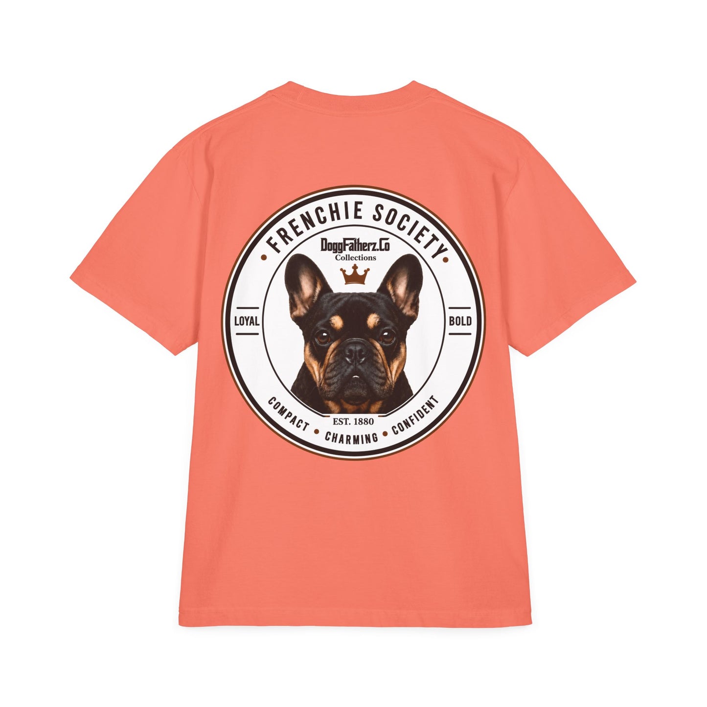 Frenchie Society Drop Shoulder T-Shirt Dog Tee