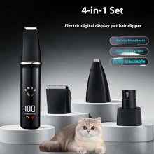 Electric Pet Shaver 4-in-1 Set Digital Display Washing Scissors