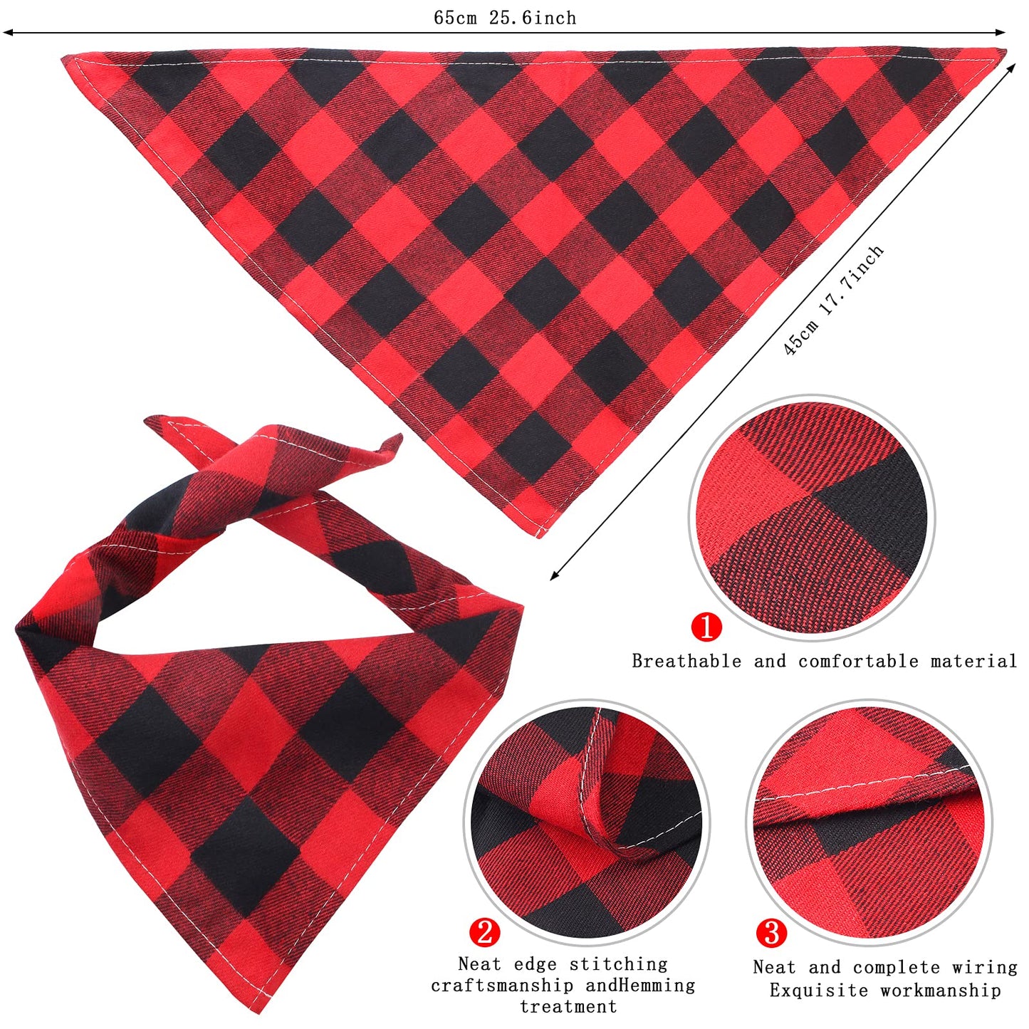 Durable and Lightweight Printed Head Bandana Cowboy Outfit for Dogs
