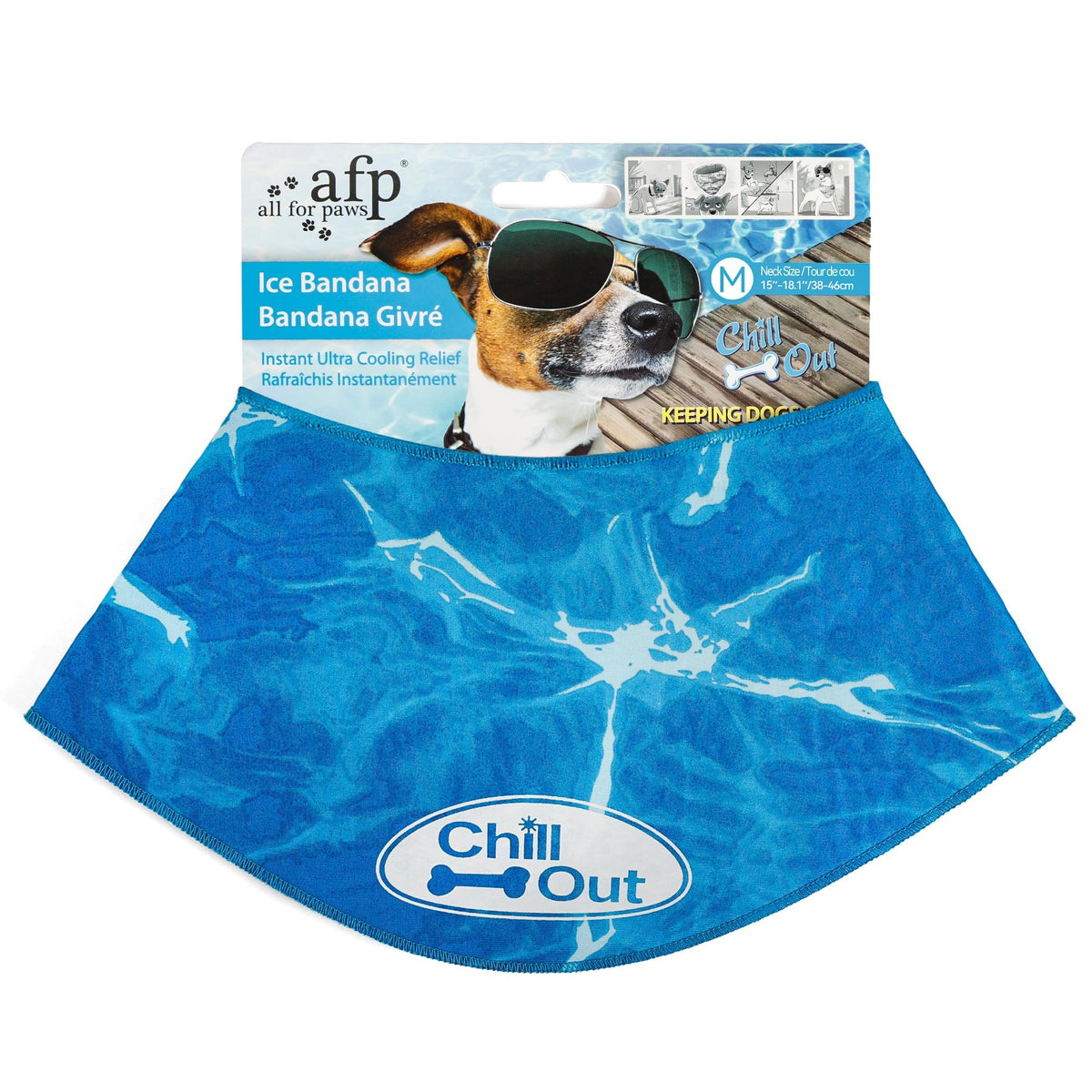 Non-Irritating and Lightweight Ice Cooling Dog Bandana for Pets