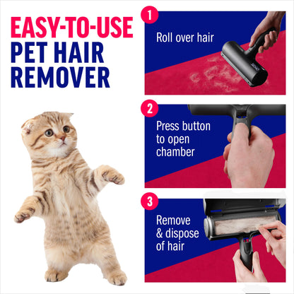 Premium Quality Pet Hair Remover Tool - Best Reusable Lint Roller for Multi-Surface Cleaning