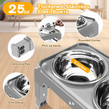 Elevated Dog Bowls with Adjustable Stand