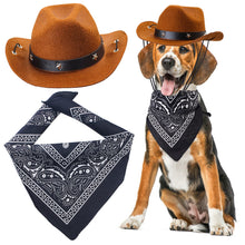 Yewong Pet Cowboy Costume – Hat & Bandana Set