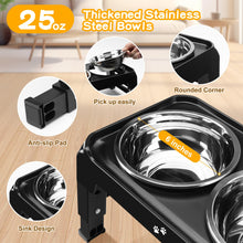 Elevated Dog Bowls with Adjustable Stand