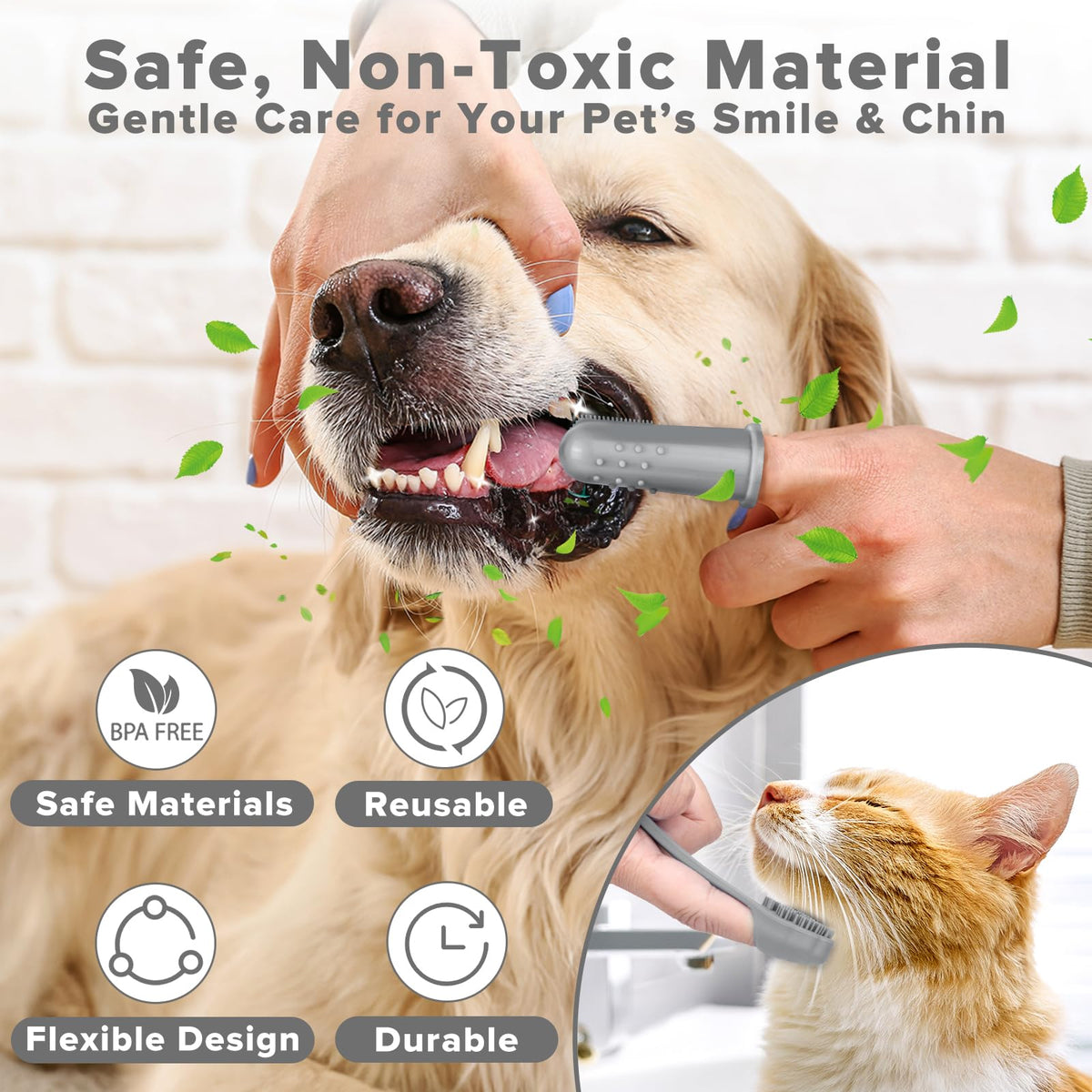 Premium Quality 6PCS Pet Grooming Kit with Pet Gloves for Grooming Dogs, Cats and Horses