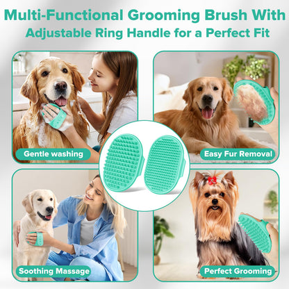 Premium Quality 6PCS Pet Grooming Kit with Pet Gloves for Grooming Dogs, Cats and Horses