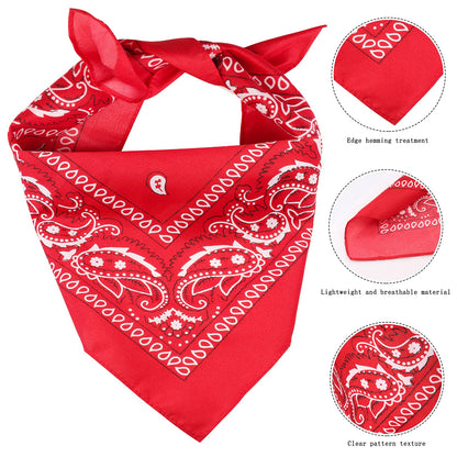 Durable and Lightweight Printed Head Bandana Cowboy Outfit for Dogs