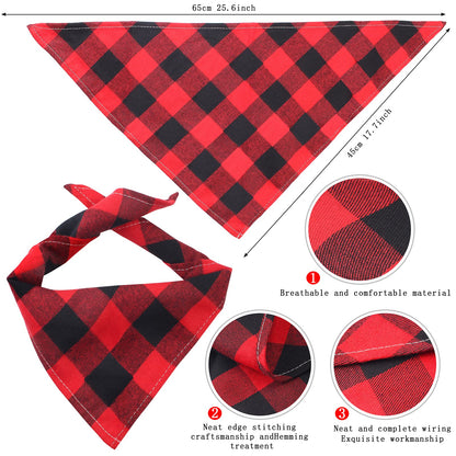 Durable and Lightweight Printed Head Bandana Cowboy Outfit for Dogs