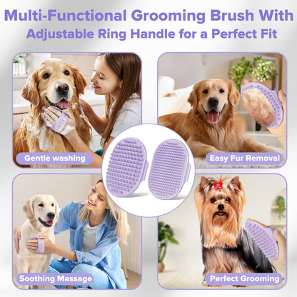 Premium Quality 6PCS Pet Grooming Kit with Pet Gloves for Grooming Dogs, Cats and Horses