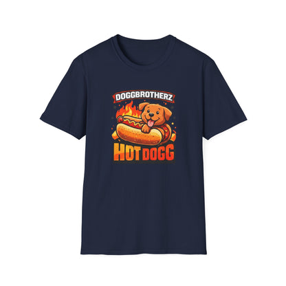 Hot Dogg Dog T-Shirt – "Doggbrotherz" Cute Hot Dog Pup Graphic Tee
