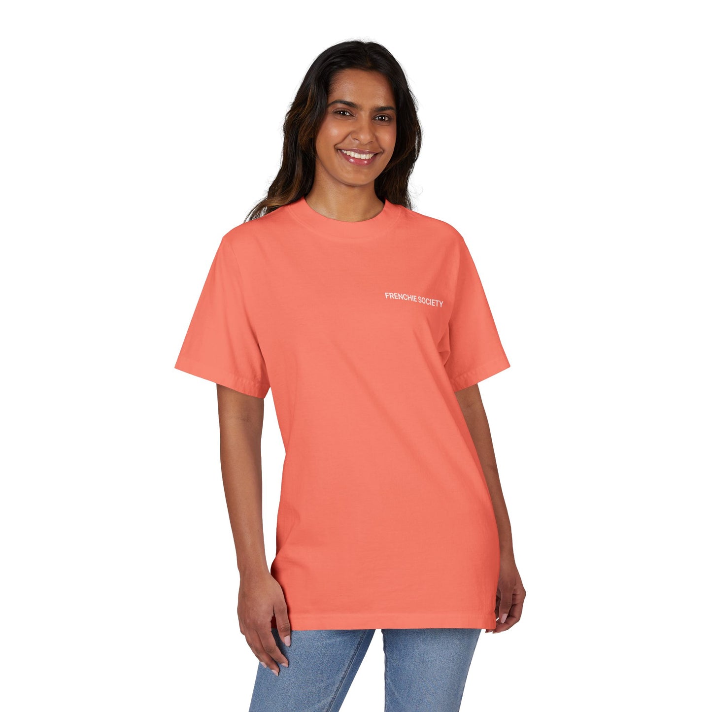 Frenchie Society Drop Shoulder T-Shirt Dog Tee