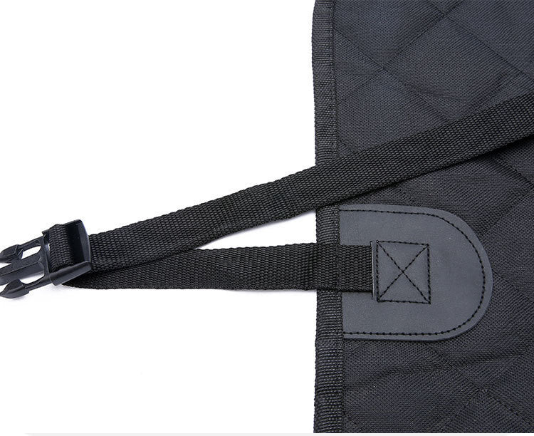 Car Back Seat Pet Mat With Zipper And Pocket For Travel