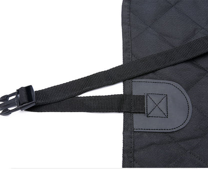 Car Back Seat Pet Mat With Zipper And Pocket For Travel