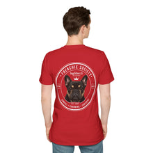 Frenchie Society T-Shirt — Red Minimalist Dog Lover Tee