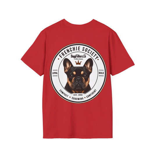 Frenchie Society Red T-Shirt Dog Lover Tee