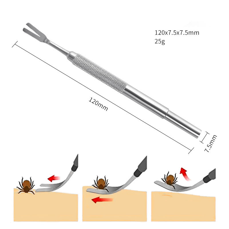 Premium Quality Stainless Steel Tick Removal Tool for Pets