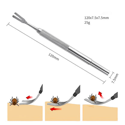 Premium Quality Stainless Steel Tick Removal Tool for Pets