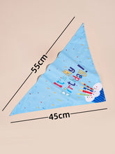 Creative Printing Dog Triangular Binder Birthday  Towel Accessories