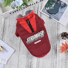 Pet Dog V-shaped Splicing Coat Thick Warm