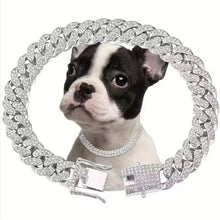 Luxury Alloy Dog Chain Sparkling  Metal Chain