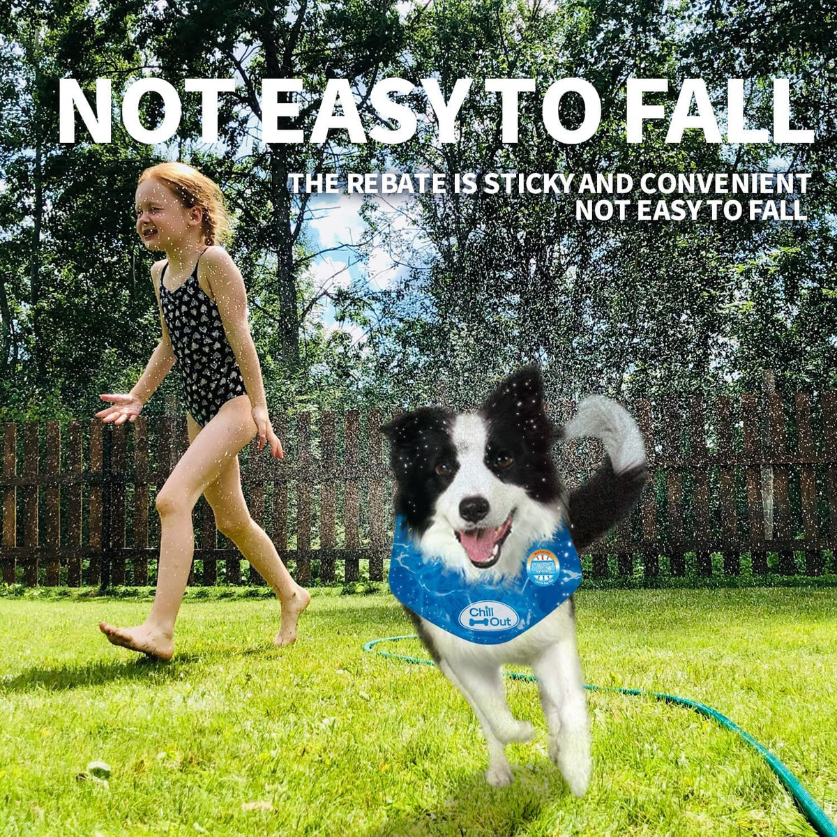 Non-Irritating and Lightweight Ice Cooling Dog Bandana for Pets