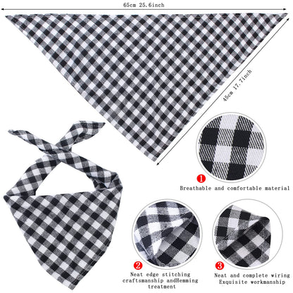 Durable and Lightweight Printed Head Bandana Cowboy Outfit for Dogs