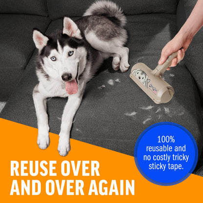 Premium Quality Pet Hair Remover Tool - Best Reusable Lint Roller for Multi-Surface Cleaning