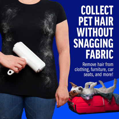 Premium Quality Pet Hair Remover Tool - Best Reusable Lint Roller for Multi-Surface Cleaning
