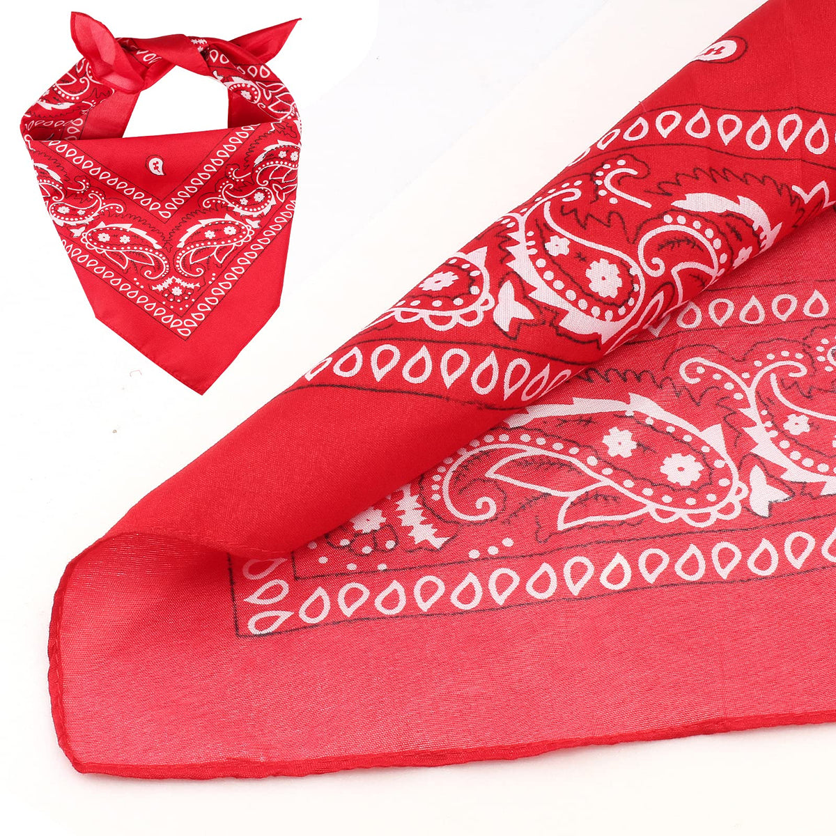Durable and Lightweight Printed Head Bandana Cowboy Outfit for Dogs