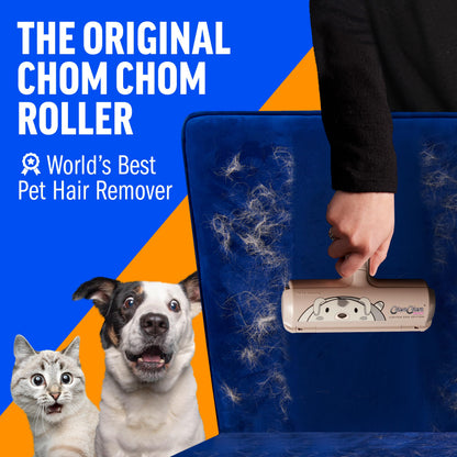 Premium Quality Pet Hair Remover Tool - Best Reusable Lint Roller for Multi-Surface Cleaning