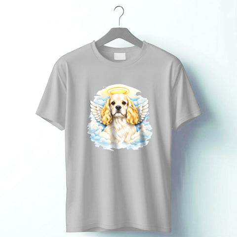 Dogg Fatherz Angel Cocker Spaniel Memorial White T-Shirt
