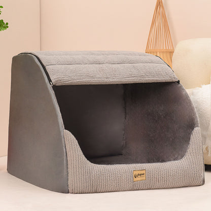 Warm, Removable And Washable Pet Bed