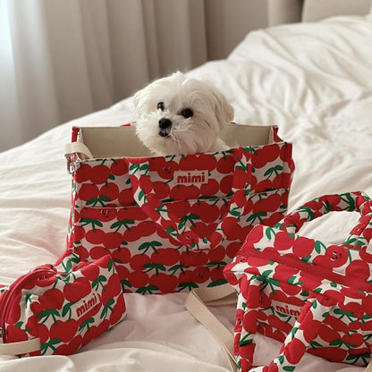 Pet Storage Outing Cartoon Printing Handbag