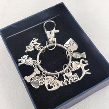 Footprints Dog's Paw Pet Key Ring