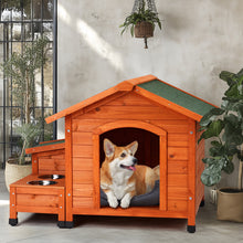 Green Asphalt Roof Golden Red Main Body Dog House