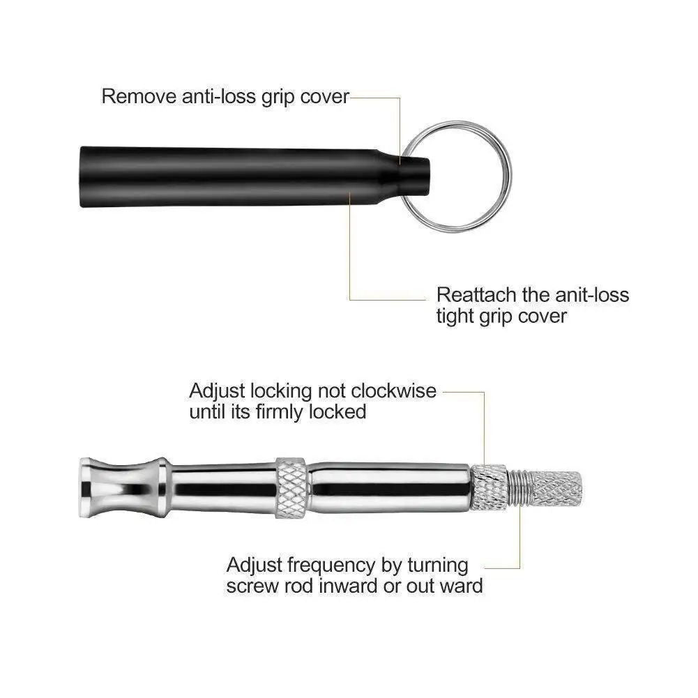 1PCS Dog Trainings Whistle Copper Ultrasonic