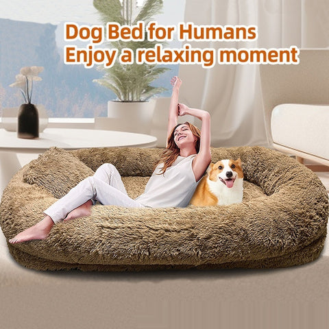 Queen Bed Pet Plush Sofa For Dog