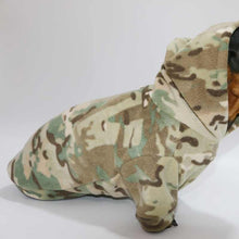 Camouflage Velvet Padded Hooded Sweatshirt  Pet Clothes