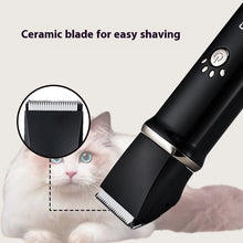 Electric Pet Shaver 4-in-1 Set Digital Display Washing Scissors