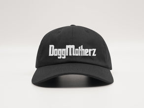 Adjustable Strap Dogg Motherz Paw Print Black Dog Mom Cap