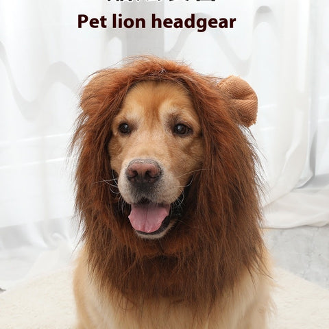 Pet Supplies Dog Wig Lion Head Cover